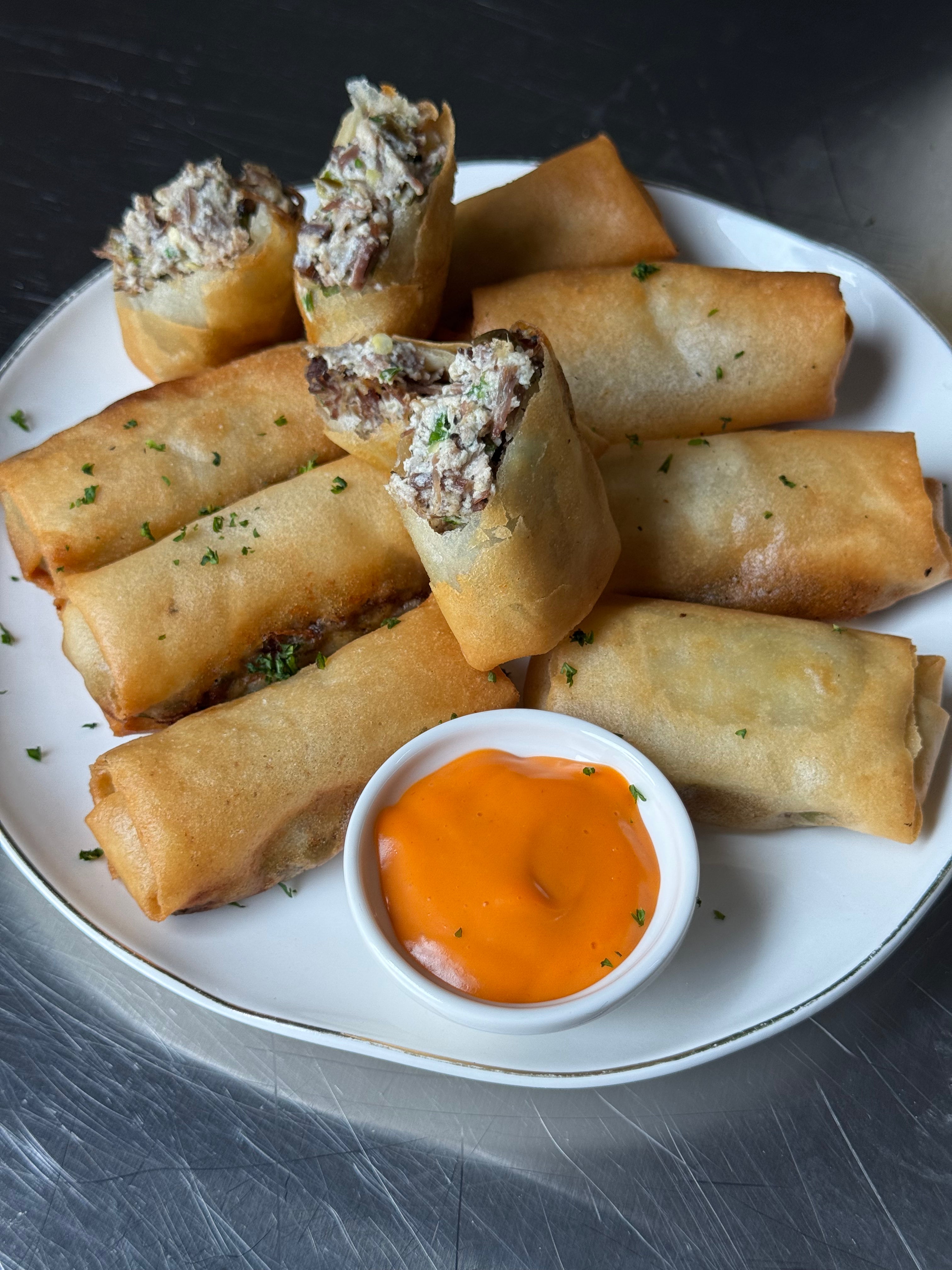 Brisket & Cheese Summer Rolls