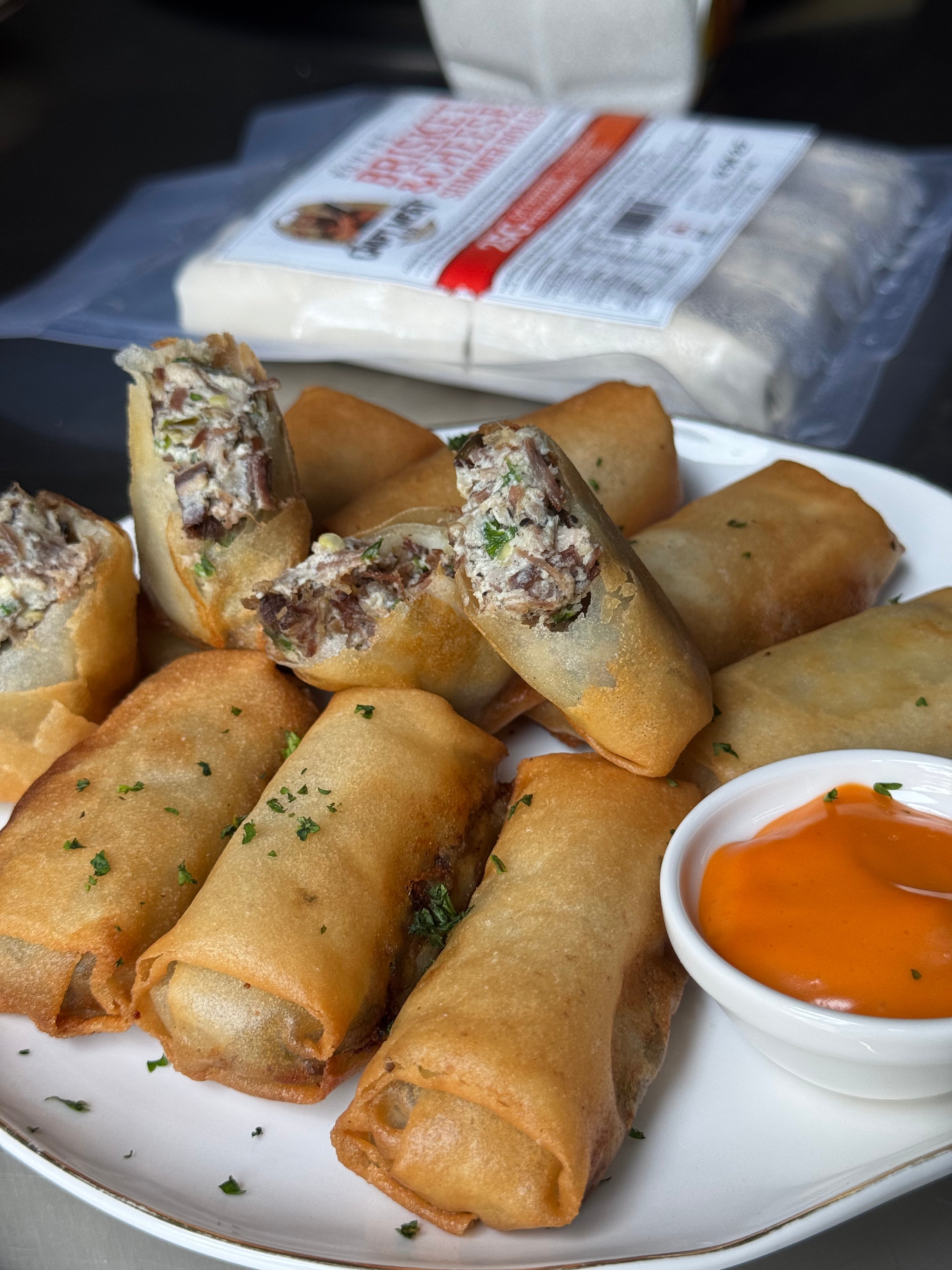 Brisket & Cheese Summer Rolls